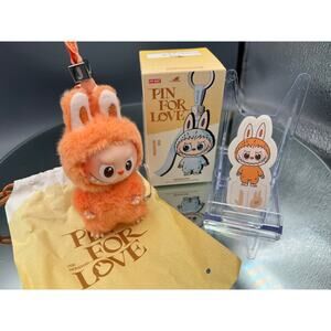 POP MART “J” “Joy” Labubu Pin for Love